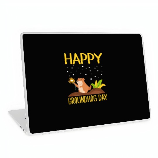 Happy Groundhog Day Laptop Skins