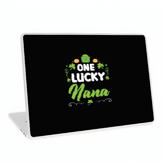 One Lucky Nana Grandma Granny St. Patricks Day Laptop Skins