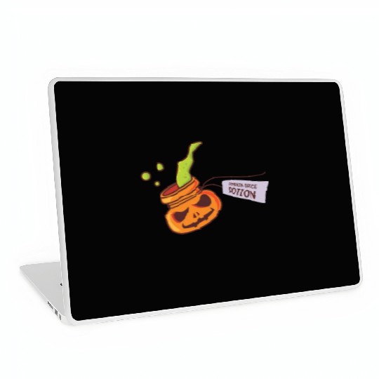 Pumpkin Spice Potion Coffee Enthusiast Halloween Laptop Skins
