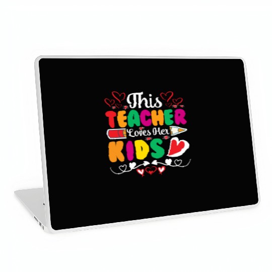 This Teacher Loves Her Kids Laptop Skins