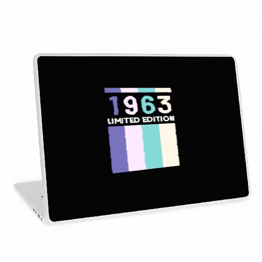 60 Years Vintage 1963 Retro 60th Birthday Laptop Skins