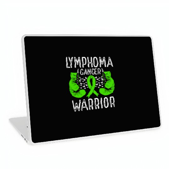 Lymphoma Cancer Warrior Awareness Ribbon Gloves Laptop Skins