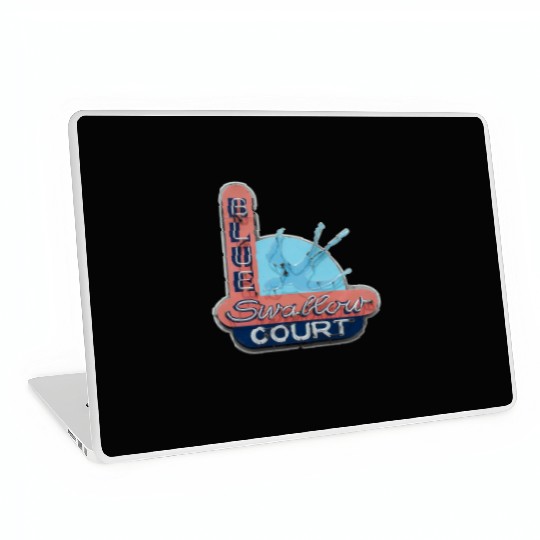 Blue Swallow Court Route 66 Tucumcari Laptop Skins