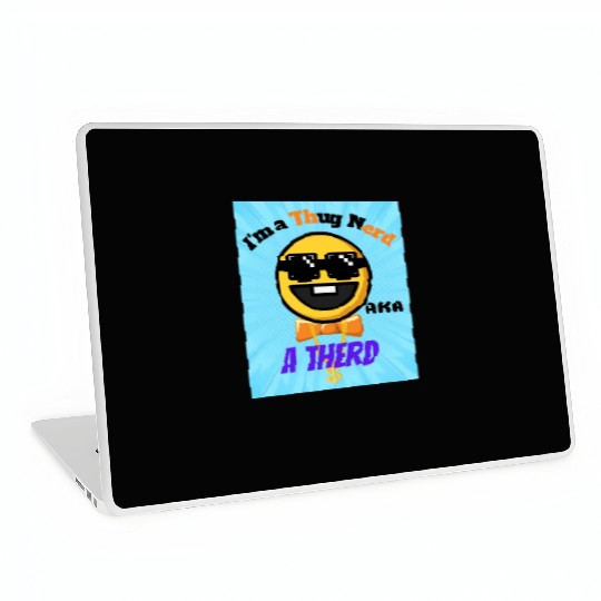 Thug Nerd aka Therd funny meme Laptop Skins