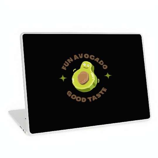 fun avocado good taste,Facial Expression Cartoon Laptop Skins