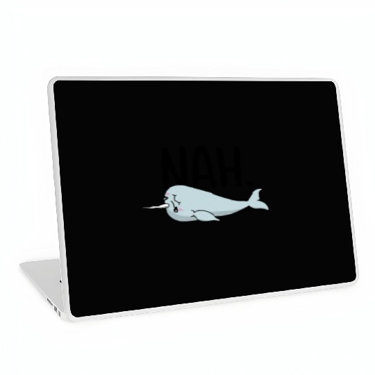 Procrastinating Narwhal Lover Aquatic Animals Laptop Skins