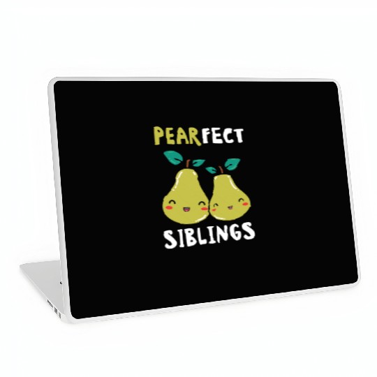 Siblings Pear Fruit Big Brother Sister Goals Laptop Skins