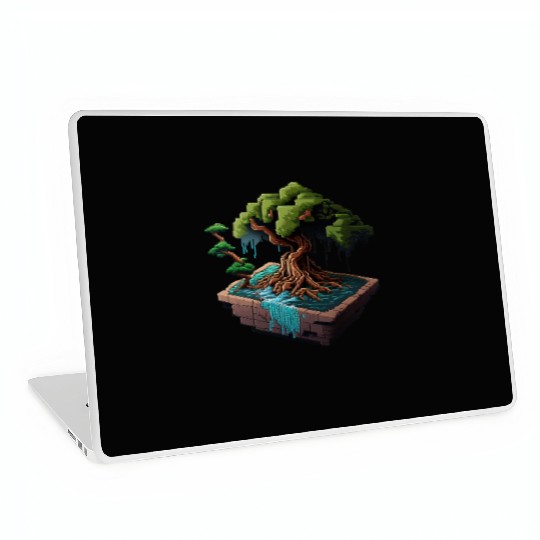 8 Bit Bonsai Tree Laptop Skins