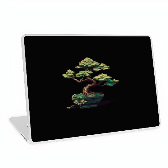 8 Bit Bonsai Tree Laptop Skins