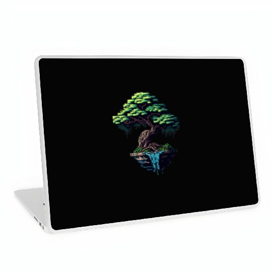 8 Bit Bonsai Tree Laptop Skins