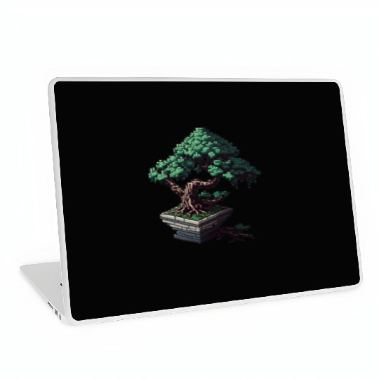 8 Bit Bonsai Tree Laptop Skins