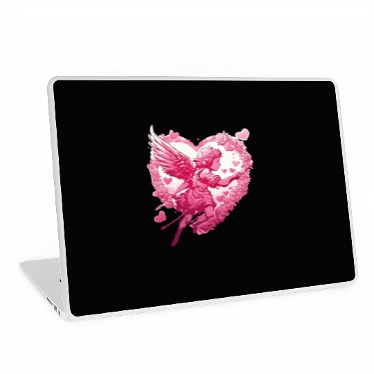 funny Cupid Valentine's Day girls Laptop Skins