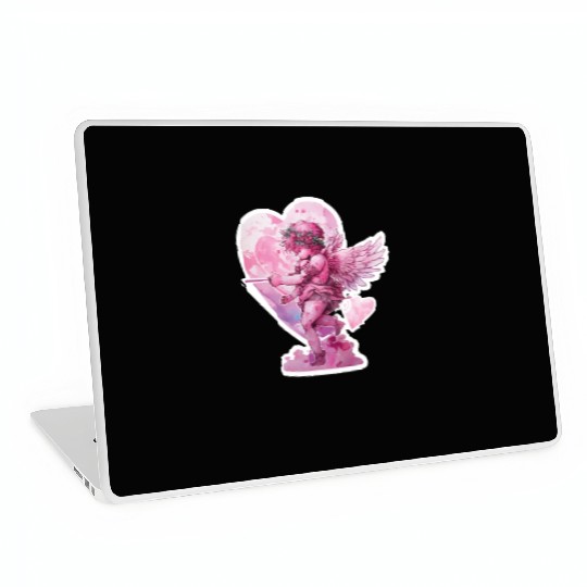 funny Cupid Valentine's Day girls Laptop Skins