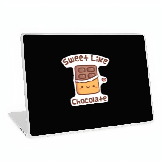 Cute Sweet Like Chocolate Doodle Laptop Skins