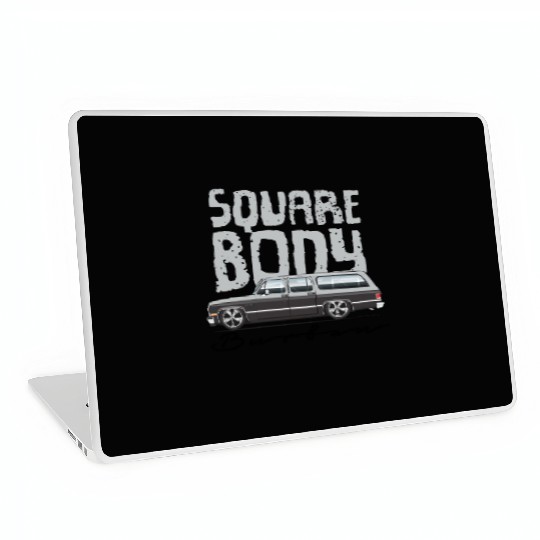 square body Light Silver Laptop Skins
