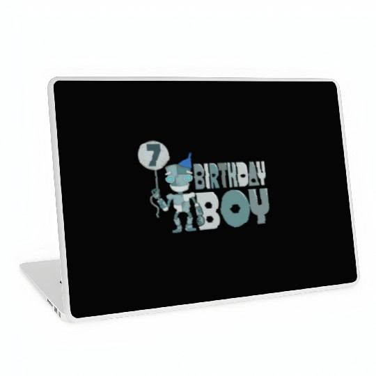 Birthday Boy 7 Years Old Laptop Skins
