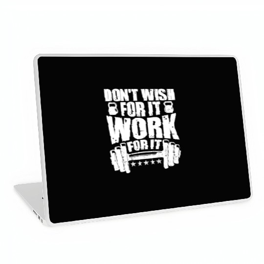 Motivational Dedicated Gym Exercise Inspirational Laptop Skins