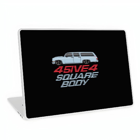 square Light Blue Laptop Skins