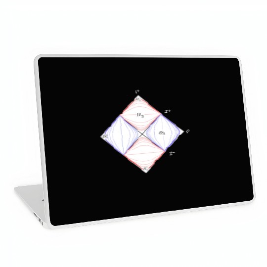 penrose diagram, general relativity and physics Laptop Skins