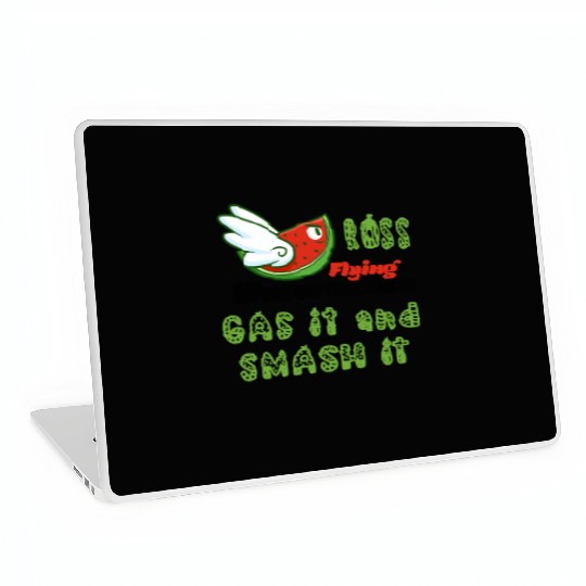 FUNNY ROSS FLYING WATERMELON GAS IT AND SMASH IT Laptop Skins
