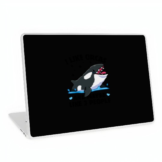 I like orcas and maybe like 3 people killer whale Laptop Skins