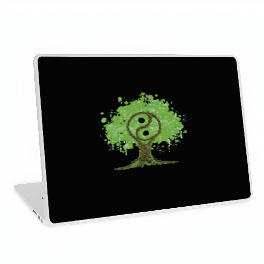 Ying Yang Tree of Life Laptop Skins