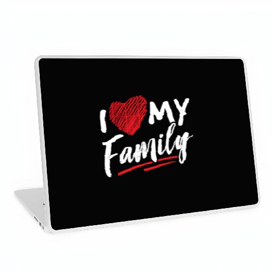 I Love My Family Gathering Families Reunion Laptop Skins
