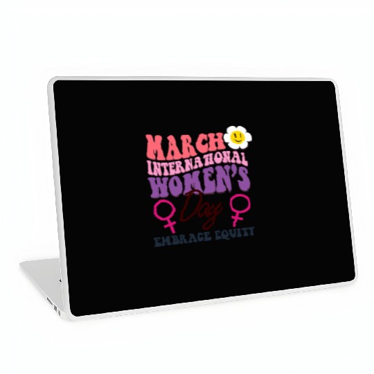 International Women's Day 2023 Theme Embrace Equit Laptop Skins