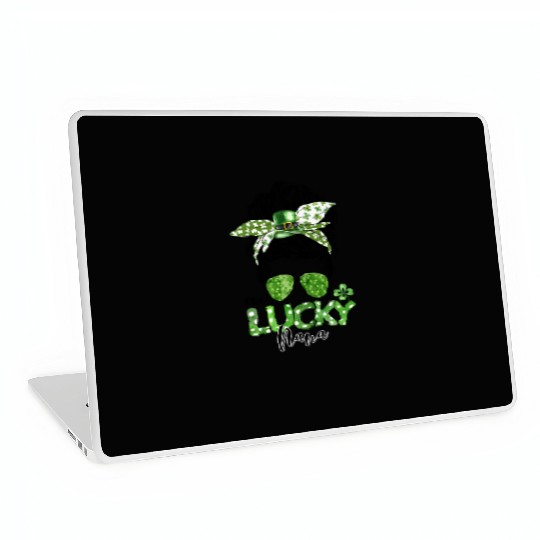 One Lucky Nana Matching Family St Patricks Day Laptop Skins
