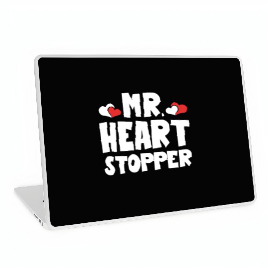 Mr Heart Stopper Funny Boyfriend Valentine's Day Laptop Skins