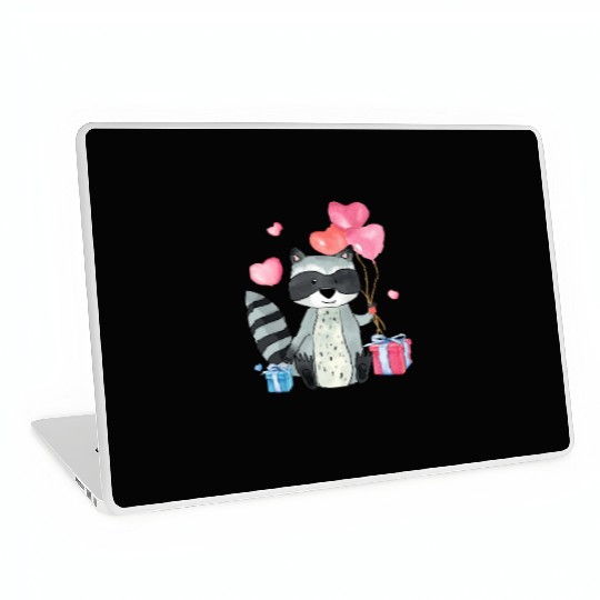 Raccoon Valentine Gift Raccoon Owner Trash Panda Laptop Skins