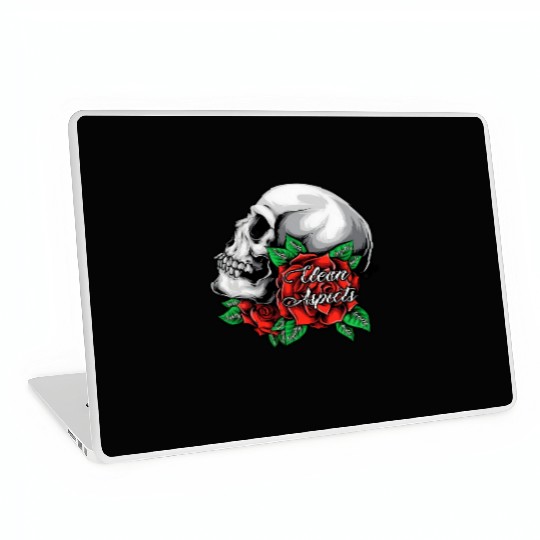 CA SKULL AND ROSES Laptop Skins