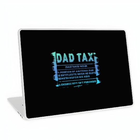 Vintage Dad Tax Definition Men Funny Father's Day Laptop Skins