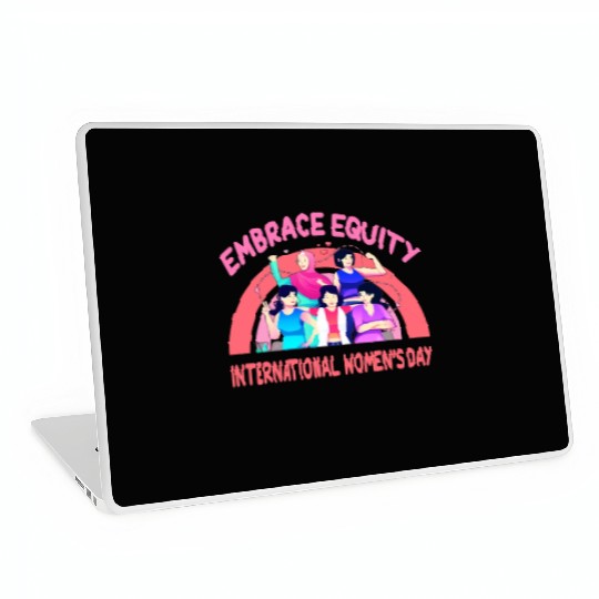 International Women's Day Embrace Equity Laptop Skins