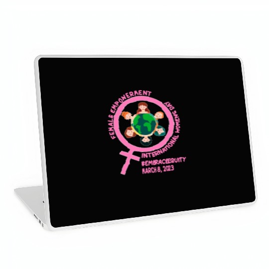 International Women's Day: Empowerment Embrace Equ Laptop Skins