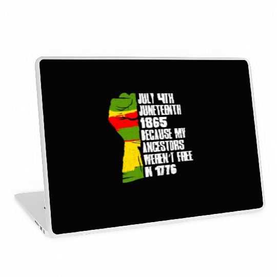 Juneteenth free since 1865 Black History US Africa Laptop Skins