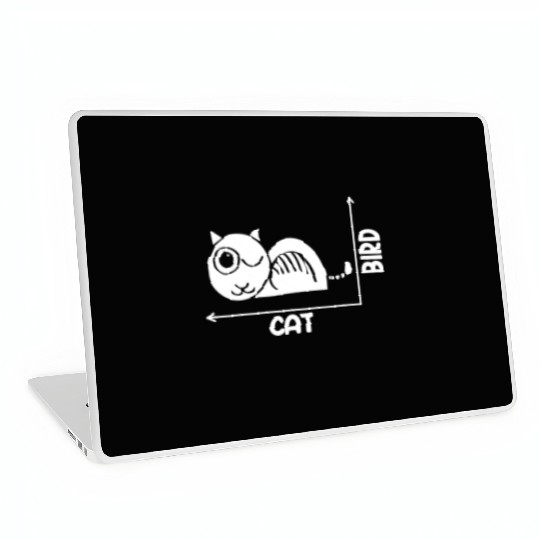 Funny Cat Or Bird Optical Illusion A Philosophy Laptop Skins