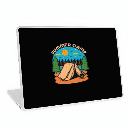 Happy Summer Camp Camping Lover FunnyT-Laptop Skins