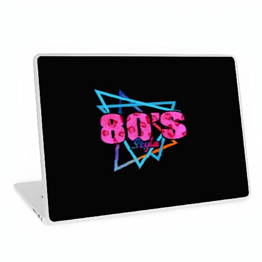 80's Style - Fun Retro Pink Leopard Print Laptop Skins