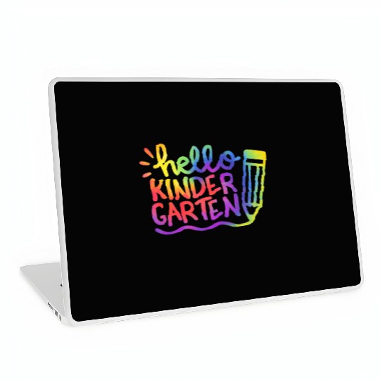 Hello Kindergarten Teacher Tie Dye Welcome Back To Laptop Skins