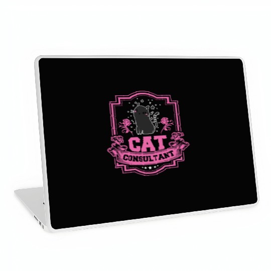 Cat Consultant Crazy Cat Lover Laptop Skins