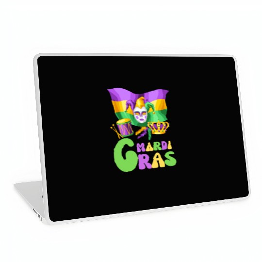Happy Mardi Gras 2023 Funny Mardi Gras X Laptop Skins