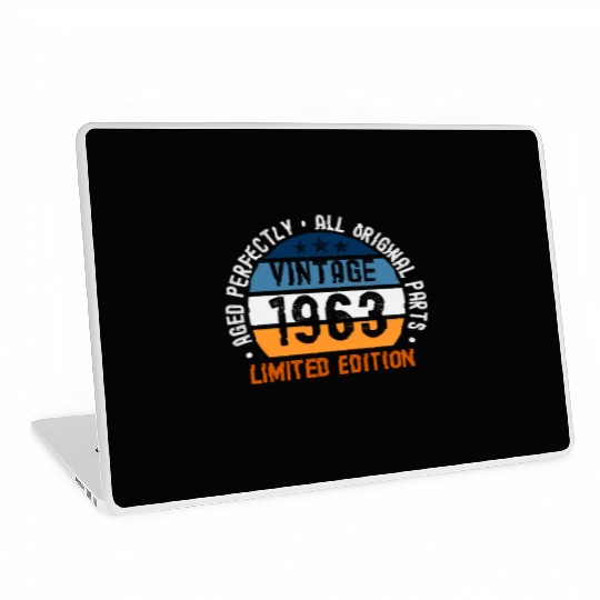 60th Birthday Vintage 1963 Laptop Skins