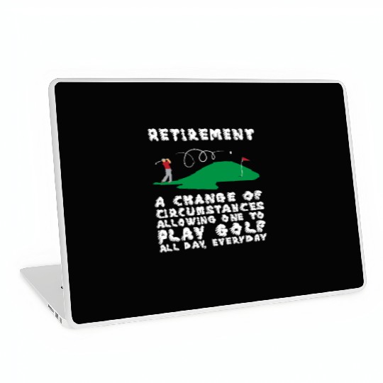 Retirement Gift Golf Golfer Laptop Skins