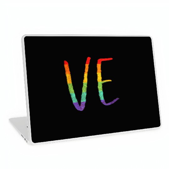 LGBT Pride Love LO VE Lesbian Couple Matching Love Laptop Skins