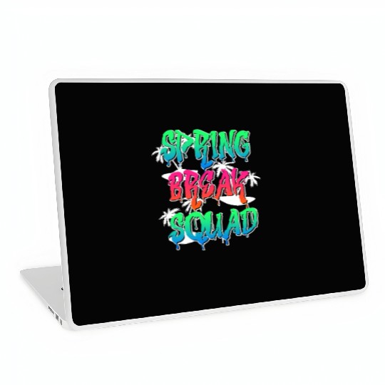 Spring Break Squad Summer Vacation Spring Break Laptop Skins