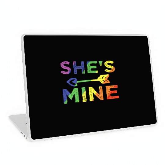 Lesbian Couple She s Mine I m Hers Matching LGBT Laptop Skins