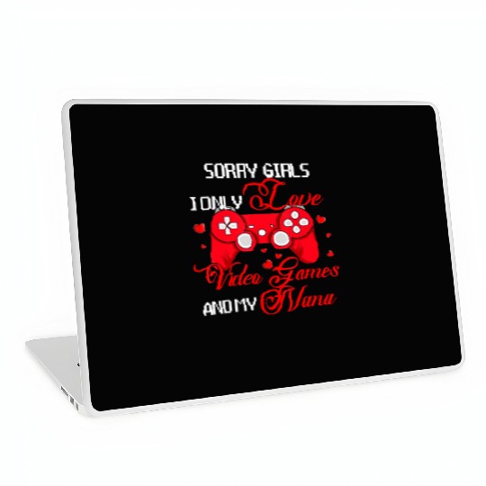 Sorry Funny I Love Video Games And My Nana Valenti Laptop Skins