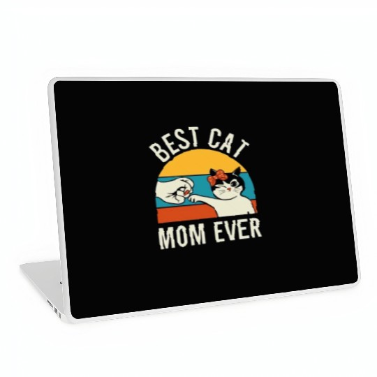 best cat mom ever Laptop Skins
