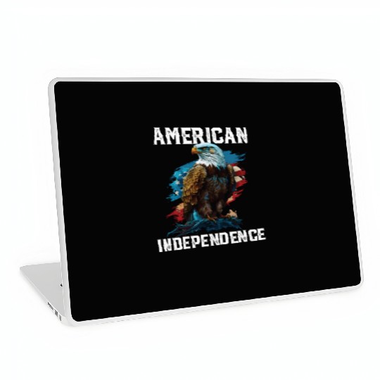 American Independence American Bald Eagle 4th of Laptop Skins